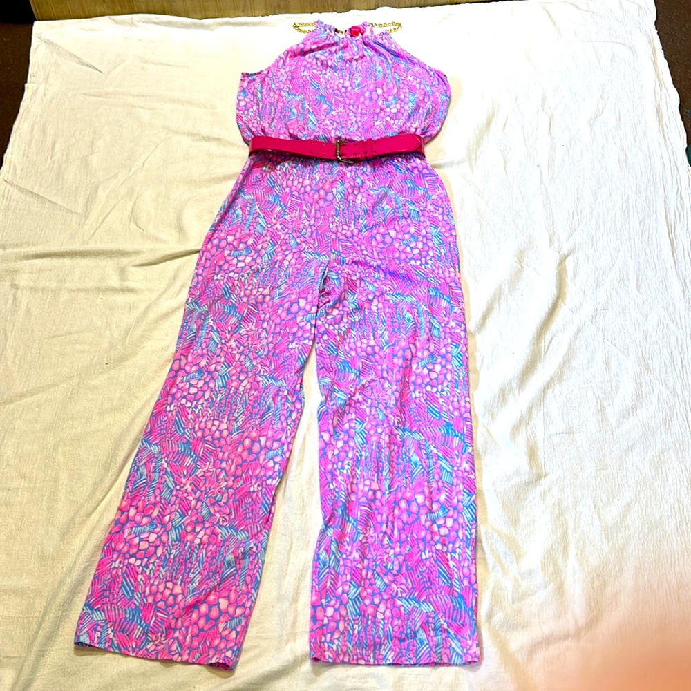 Lilly Pulitzer Pink and Blue Jumpsuit